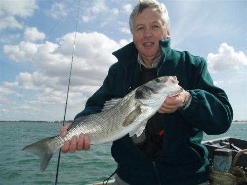 Rodney Byles taking a break from Sea Trout...., 2009