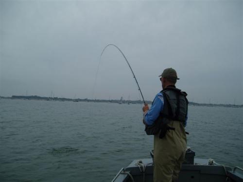 Michael Evans enjoying one of 23 Bass one afternoon.., 2007