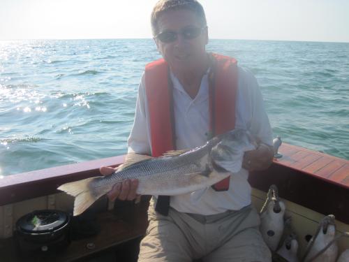 Mike Bedford with a mid summer Bass....., 2012