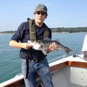 Bish White working a red/white deceiver at the Fort..., 2012